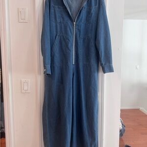 Women's Denim Blue Jumpsuit